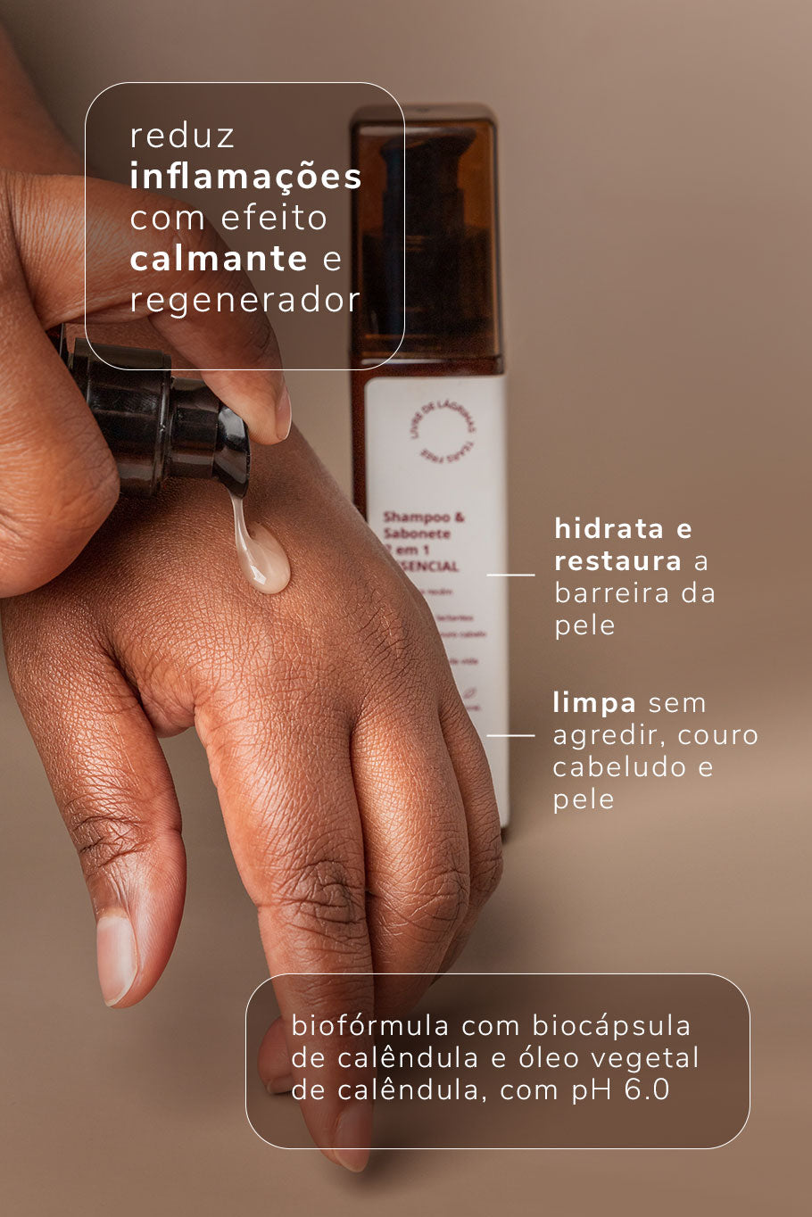 SHAMPOO & SABONETE 2 EM 1 ESSENCIAL