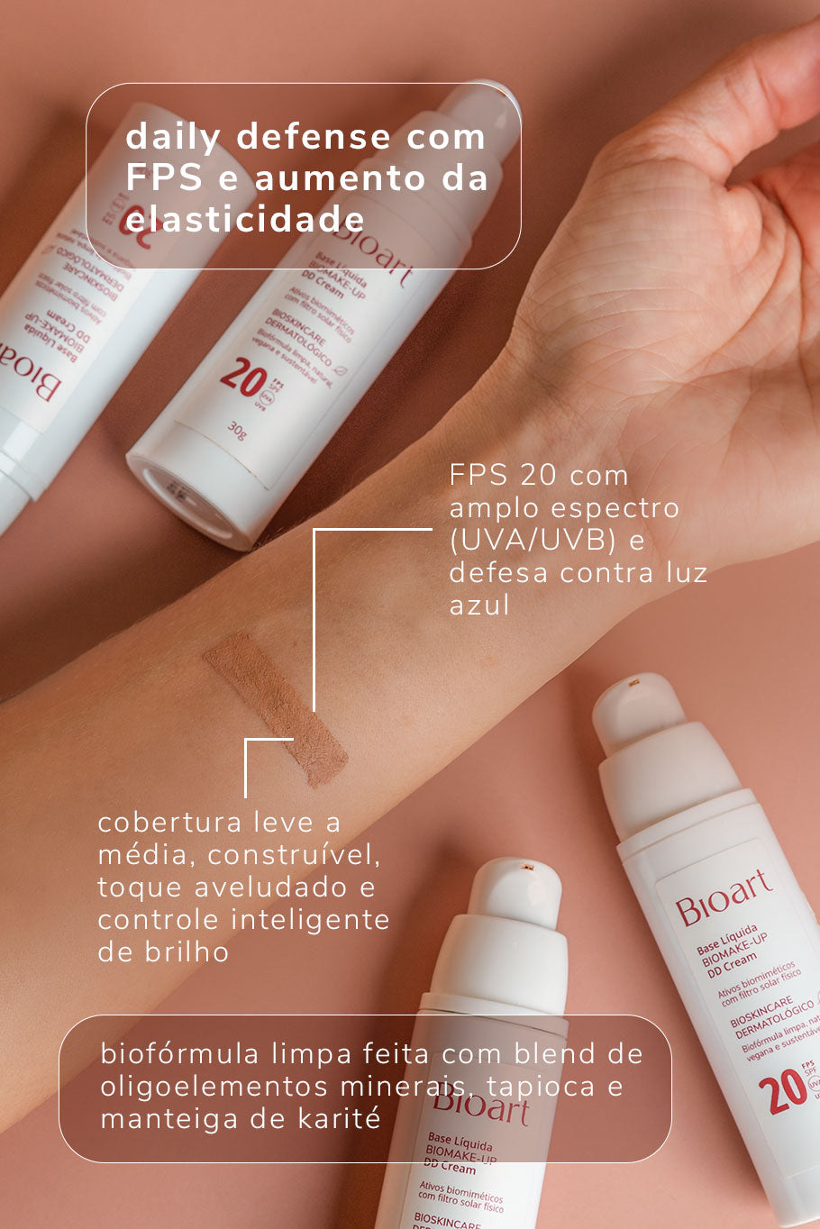 BASE LÍQUIDA BIOMAKE-UP DD CREAM #3